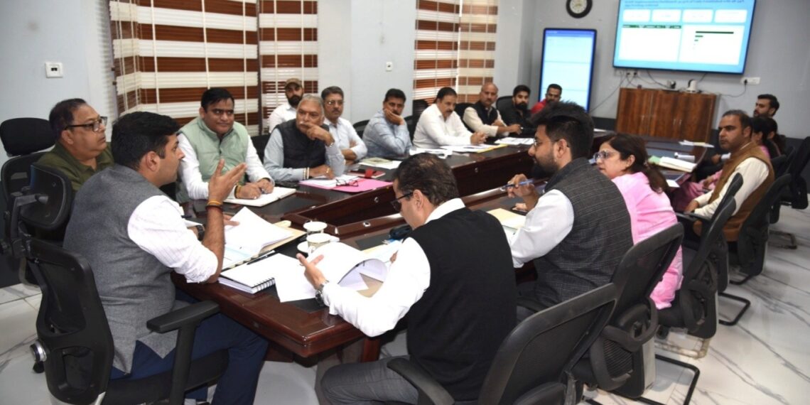 DC Udhampur reviews implementation of HADP, JKCIP and credit-linked schemes