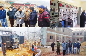 DC Kupwara inspects 10 MVA RS Hyhama, RS Galizoo