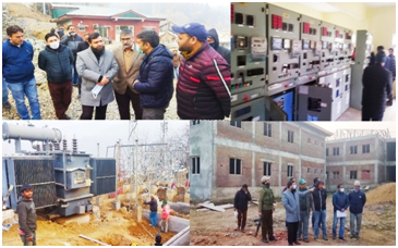 DC Kupwara inspects 10 MVA RS Hyhama, RS Galizoo