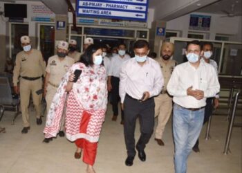 Footbridge collapse: DC meets injured at Distt Hospital Udhampur
