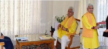 DDC Chairperson Safina Baig, Devender Rana call on LG in Jammu