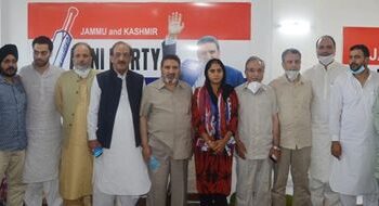DDC Member Parmeet Kaur Joins Apni Party, Party leadership welcomes her, Bukhari asks youth to look beyond govt jobs