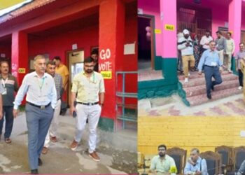 DEO B’pora visits Special Polling Stations