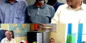 DG Libraries & Research visits border villages of Trikanjan, Chotali