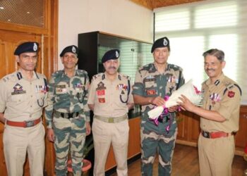 DG BSF discusses Counter Infil Strategy, Border Security with J&K DGP