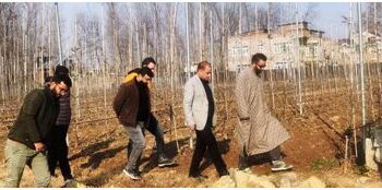 DG Horticulture visits under construction Apple Processing Unit at Lassipora, Pulwama