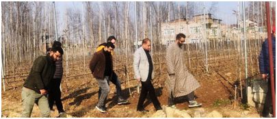 DG Horticulture visits under construction Apple Processing Unit at Lassipora, Pulwama