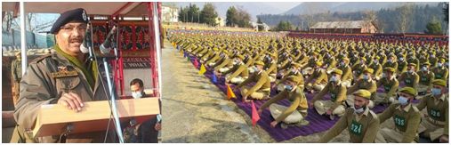 DGP J&K visits PTS Manigam, addresses Trainees’ Darbar