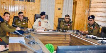 DGP J&K Reviews Security Scenario in Police Distt Sopore, Directs Focused Action Against Terror Ecosystem