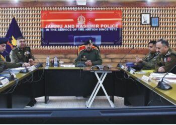 DGP Nalin Prabhat reviews security, operational preparedness at PCR Kashmir