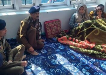 DGP Swain Visits Family Of Slain Cop In Bla, Visits Police Station Pattan