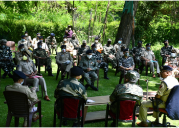 Well Coordinated efforts to continue: DGP joint meet of Sr Police officer, CAPF at Srinagar
