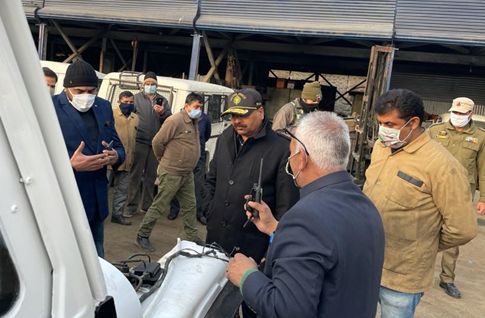 DGP visits Police Workshop PCR, Security workshop Sgr, reviews functioning