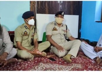 DGP visits family of slain cop Nissar Ahmad, expresses solidarity with his bereaved family