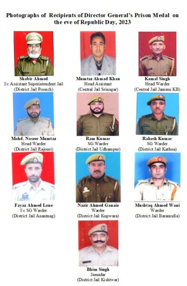 DG’s Prison Medal conferred to 10 officials