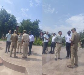 DIG Reviews Security Arrangements at Balidan Stambh Ahead of Independence Day