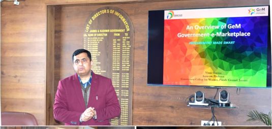 DIPR organises workshop on GeM portal at Jammu