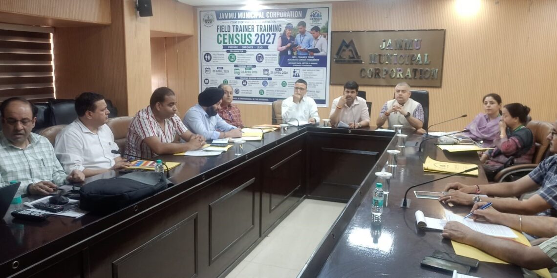 Director Census Operations J&K reviews Census-2027 preparations at JMC