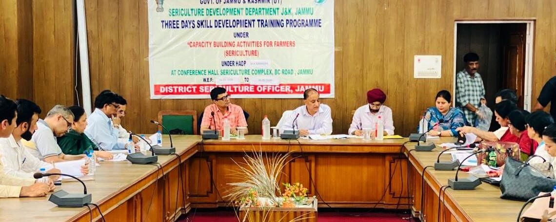 Director Sericulture reviews spring rearing performance, cocoon marketing support