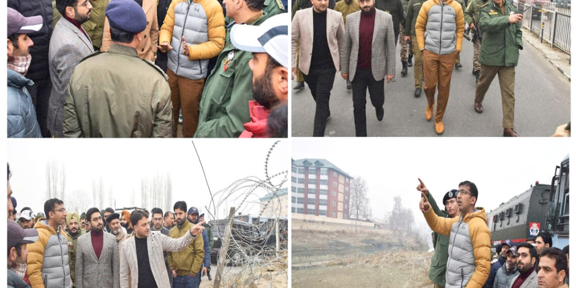 Div Com (K) conducts spot visit of Natipora Junction, Barzulla Underpass to improve Traffic Flow