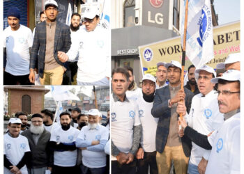 Div Com-K, Dir SKIMS Jointly Flag-Off Walkathon on World Diabetes Day