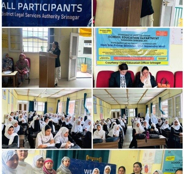 DLSA Srinagar holds awareness prog on POCSO Act, drug abuse, DV Act and Free Legal Aid Services