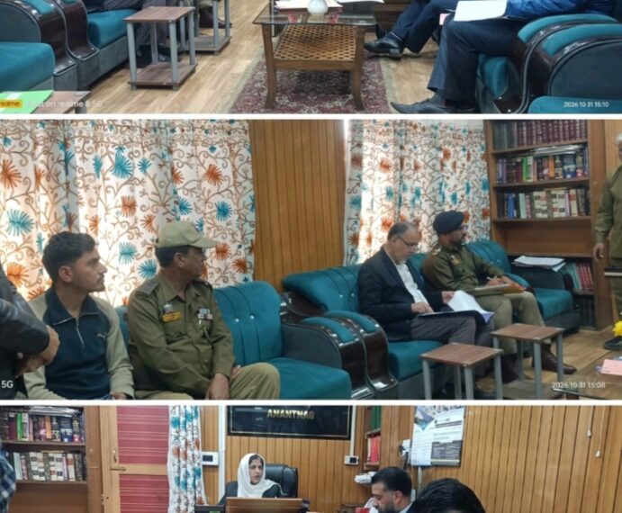 DLSA Anantnag holds 4th Quarterly UTRC Meeting to review Undertrial Prisoners’ Cases