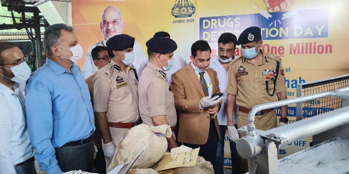 6,727 Kg Of Seized Drugs Destroyed In Jammu