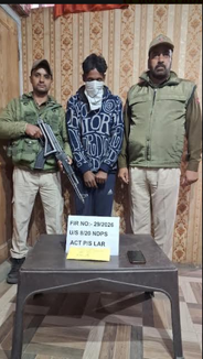 Drug Peddler Arrested with Charas in Ganderbal: Police