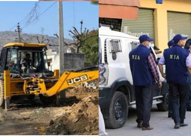 Darul Uloom building, where 2 Militants were killed last year, demolished in Pulwama