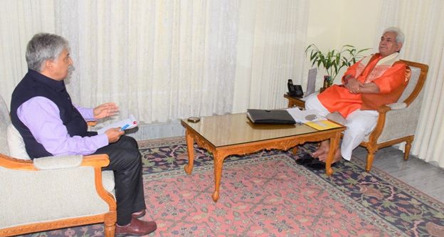 Delegation of LJK Economic Growth & Dev Dialogue calls on LG in Jammu