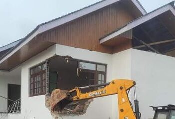 Authorities Demolish Outer Wall Of NC Leader Sagar’s House