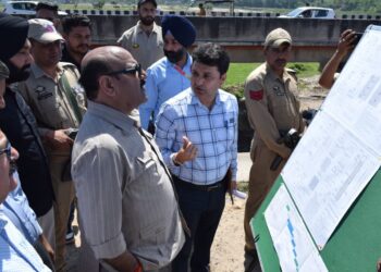 Deputy CM inspects work on Bridge Project at Meeran Sahib; emphasizes quality, timely completion