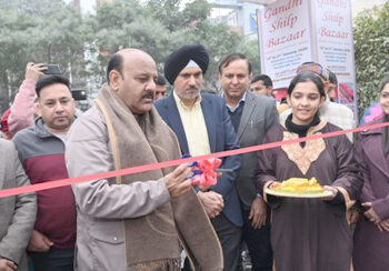 Dy CM inaugurates Gandhi Shilp Bazar 2026 at Jammu Haat