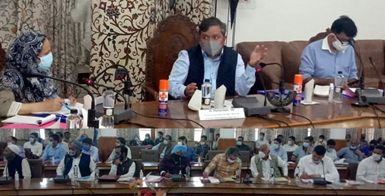 Dheeraj discusses Action Plan for Yr 2021-22 under Capex Budget for ULBs Kashmir