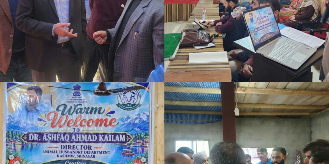 Director Animal Husbandry Kashmir visits Kupwara, Reviews Departmental achievements & infra