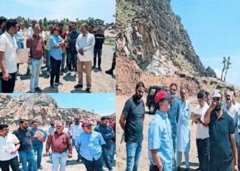Dir Geology & Mining conducts visit of Quarry Belts