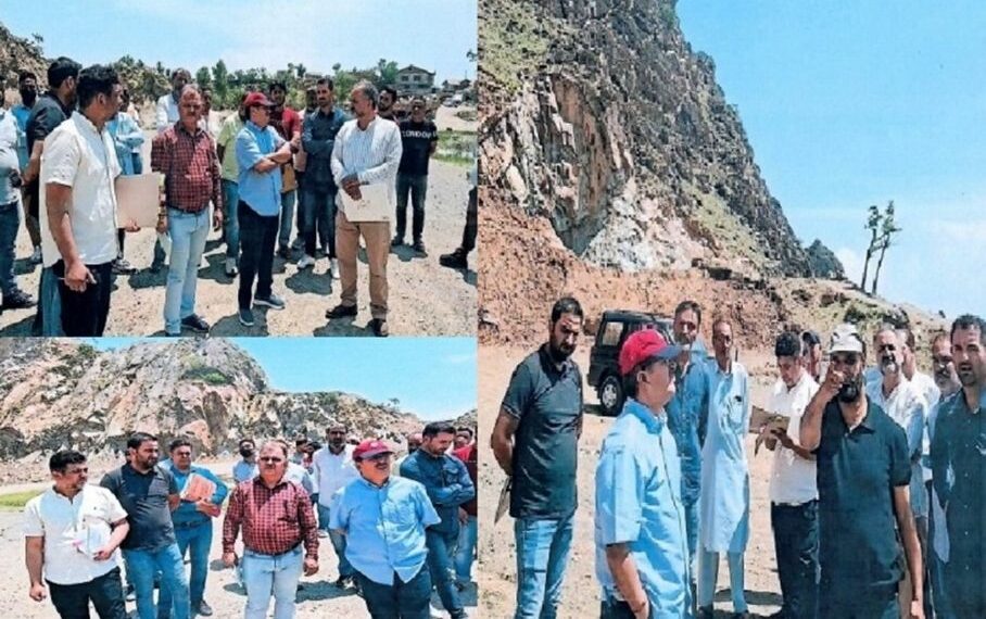 Dir Geology & Mining conducts visit of Quarry Belts