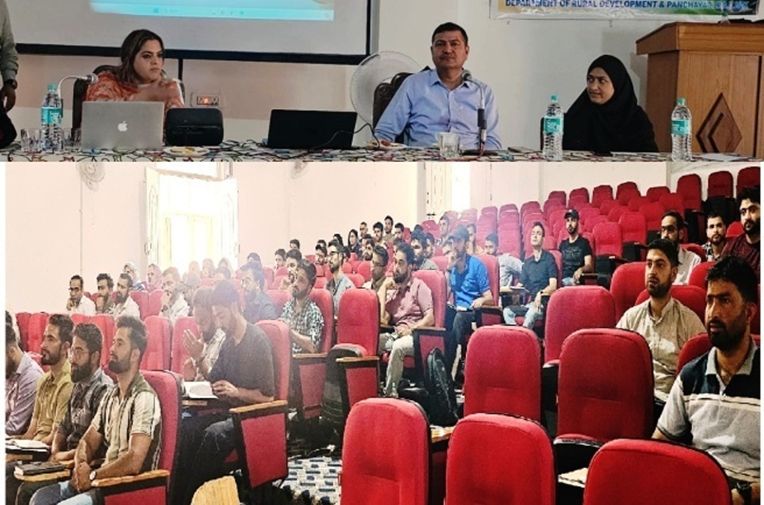 Dir Panchayati Raj interacts with newly appointed Panchayat Secretaries in Srinagar