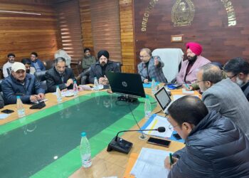 Dir Agriculture (K) chairs review meeting on HADP, CSS, CAPEX, NABARD Schemes