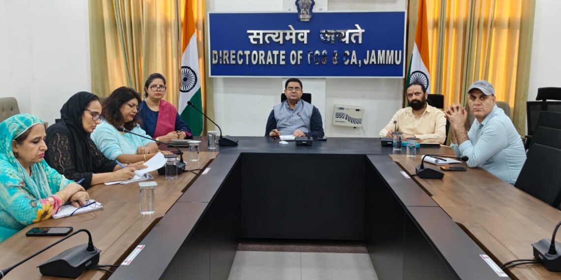 Director General FCS&CA reviews Darbar Move arrangements, winter stocking in Jammu Division