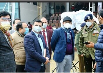 Div Com (J) , ADGP Jmu visit M A Stadium to finalize R-Day arrangements
