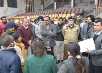 Div Com (J) visits MA Stadium to inspect R-Day arrangements