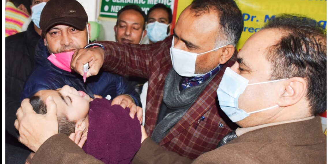 1726674 children given polio drops cross J&K