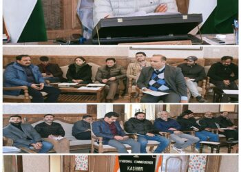 Div Com Kashmir reviews ATR on handing over of Hotel Centaur