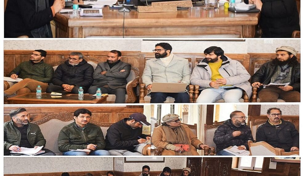 Div Com Kashmir takes review of Handicrafts & Handloom Department