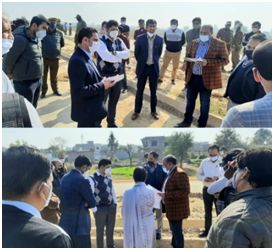 Div Com (J) inspects full stretch of Jammu Ring Road along with DCs