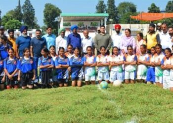 DEO Poonch inaugurates Inter-Distt Division-Level Under-19 Girls Football Tournament under SVEEP Initiative