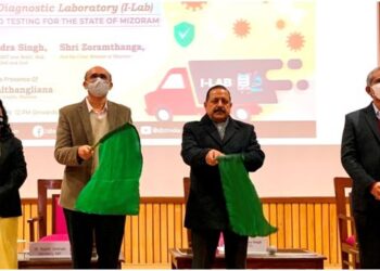 Dr Jitendra launches Mobile COVID testing laboratory for Northeast