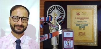 Kashmir Horizon congratulates it’s regular Columnist Dr Shahid Amin Trali for getting best teacher award from ITM University Gwalior